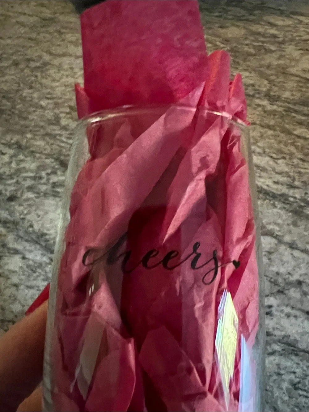 🇺🇸$3🇺🇸 Cheers Stemless Champagne Glass EUC